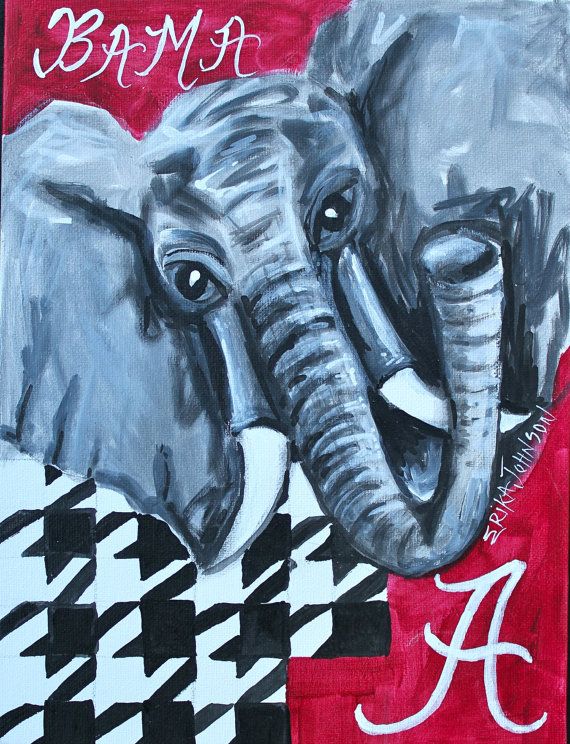 570x744 Big Al - Alabama Crimson Tide Painting