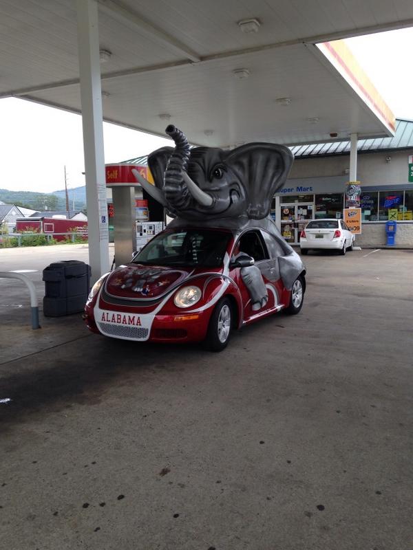 600x800 Photos The Most Alabama Roll Tide Car Ever - Alabama Crimson Tide Painting