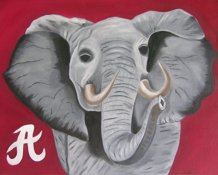 736x593 Alabama Painting Alabama Painting I Did In Oils) Roll Tide - Alabama Crimson Tide Painting