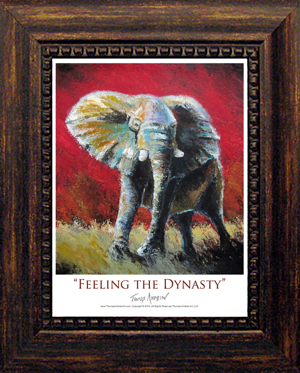 594x738 Elephant Poster Prints By Artist Thomas Andrew - Alabama Elephant Painting