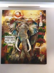 224x300 Elephant Paintings Located In The Bryant Center University Of Alabama - Alabama Elephant Painting