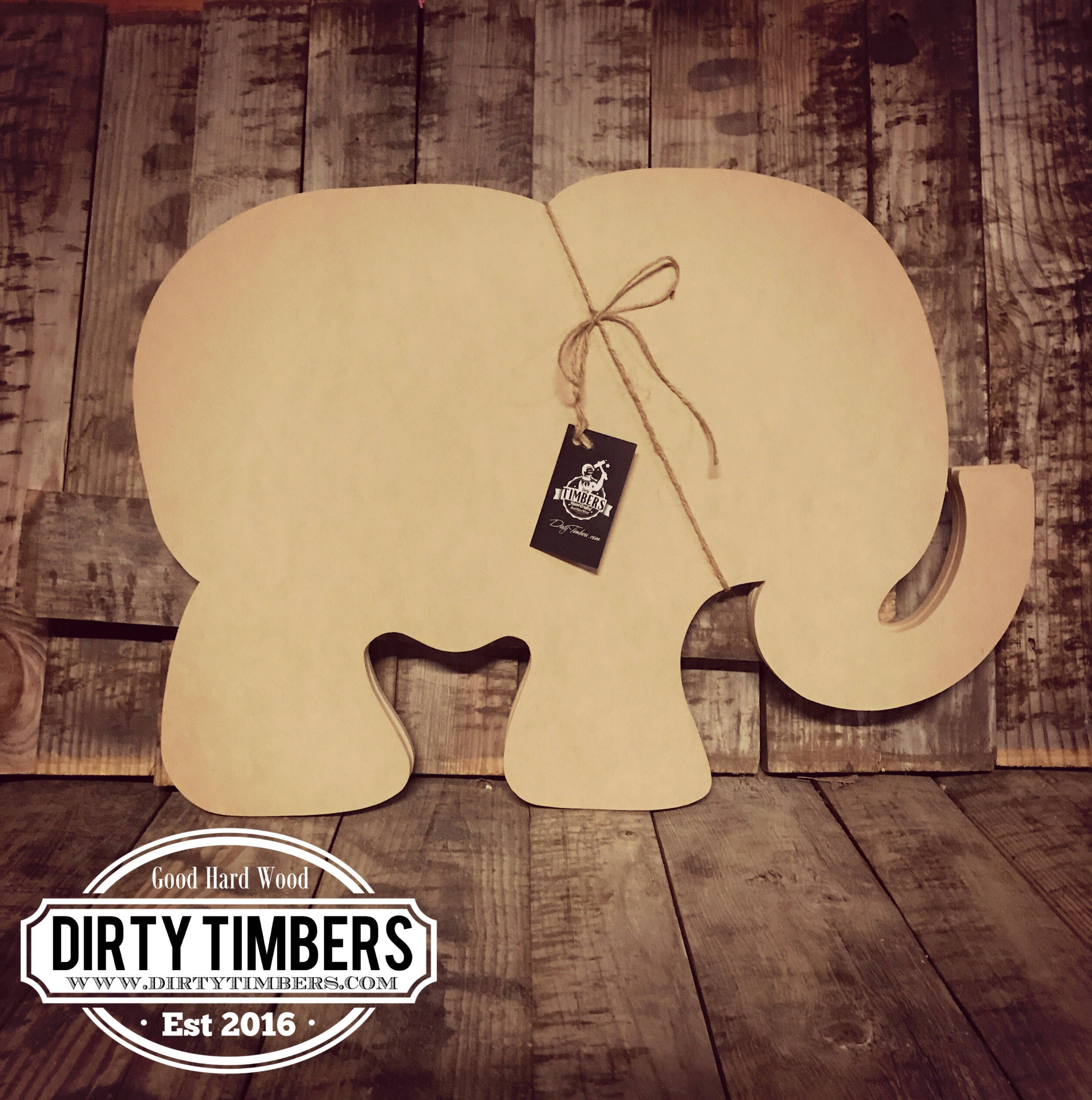 2508x2527 Unfinished, Elephant, Baby, Shower, Decor, Ready To Paint, Door - Alabama Elephant Painting