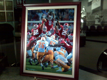 432x324 Maximum Block,' Daniel Moore's Latest Alabama Football Painting - Alabama Football Painting