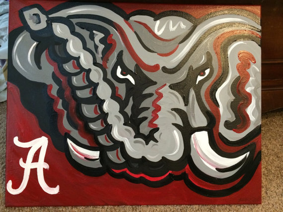 570x428 Alabama Abstract And Traditional Acrylic Painting On Canvas - Alabama Painting