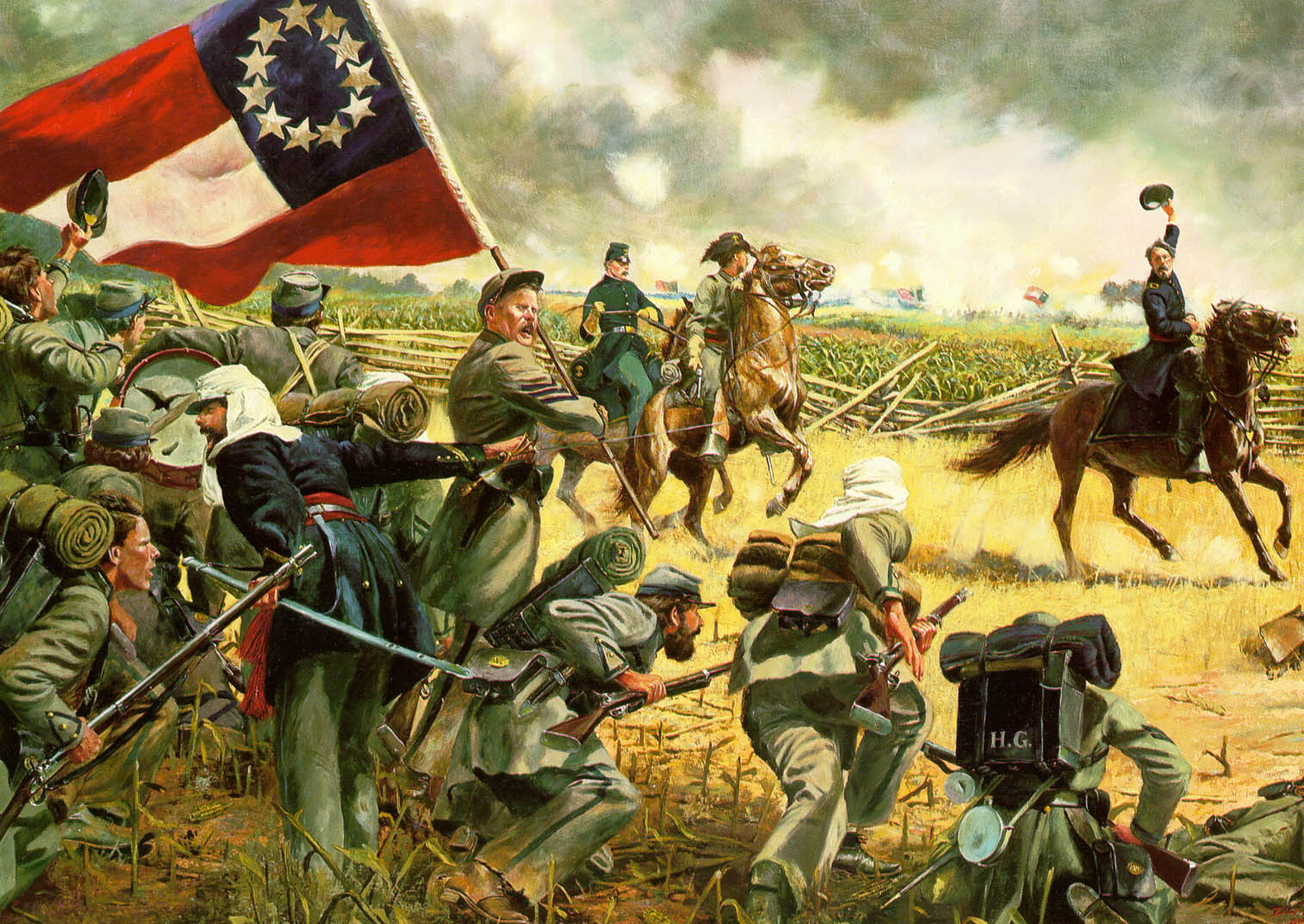 1514x1073 The Fourth Alabama - Alabama Painting