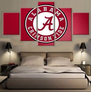 299x300 5panel Alabama Crimson Tide Canvas Prints Painting Wall Art Nfl - Alabama Painting