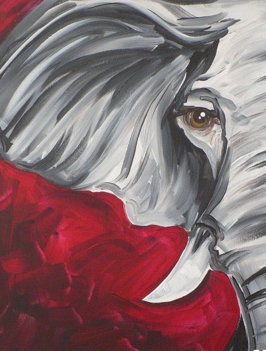 909x1200 Alabama Elephant Alabama Decor Alabama, Paintings - Alabama Painting