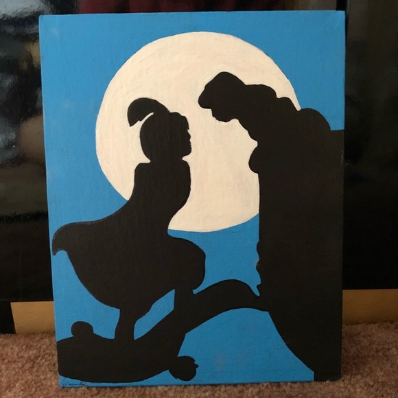 580x580 Disney Other Aladdin Painting Poshmark - Aladdin Painting
