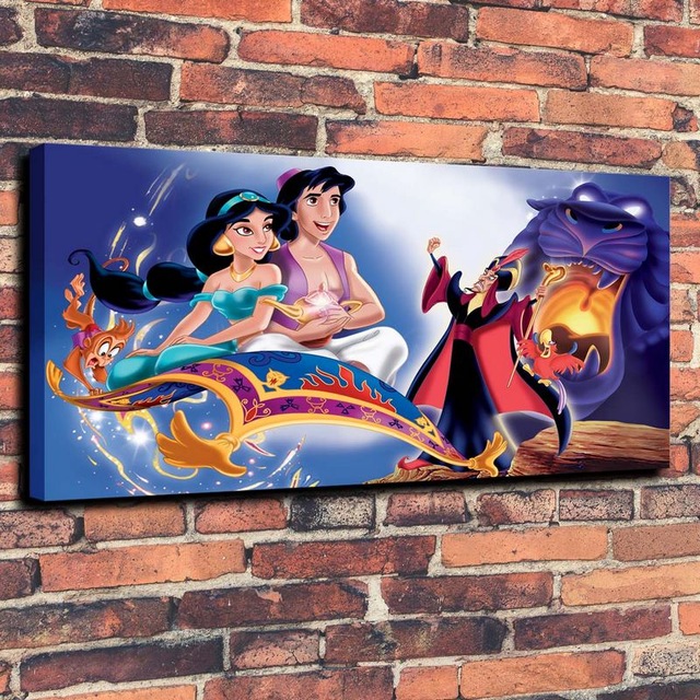 640x640 The Aladdin God Princess Mr Right Print Oil Painting On Canvas - Aladdin Painting