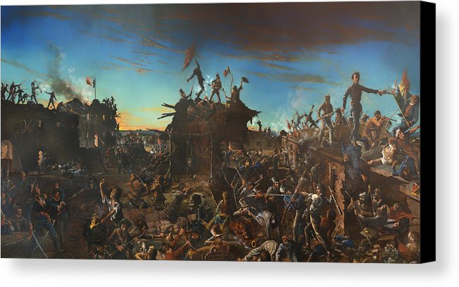 651x408 Dawn At The Alamo Canvas Print Canvas Art By Mountain Dreams - Alamo Painting