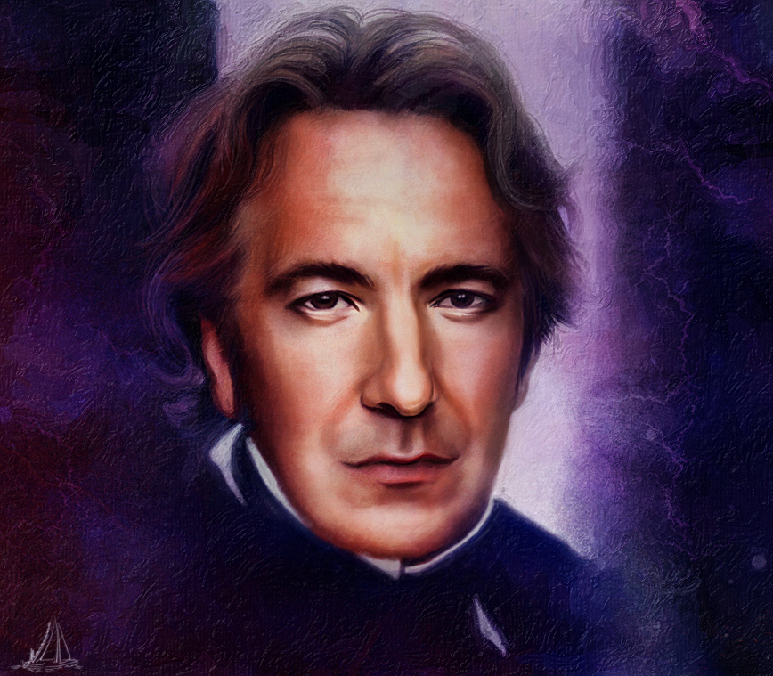 868x759 Alan Rickman By Marcianca - Alan Rickman Painting