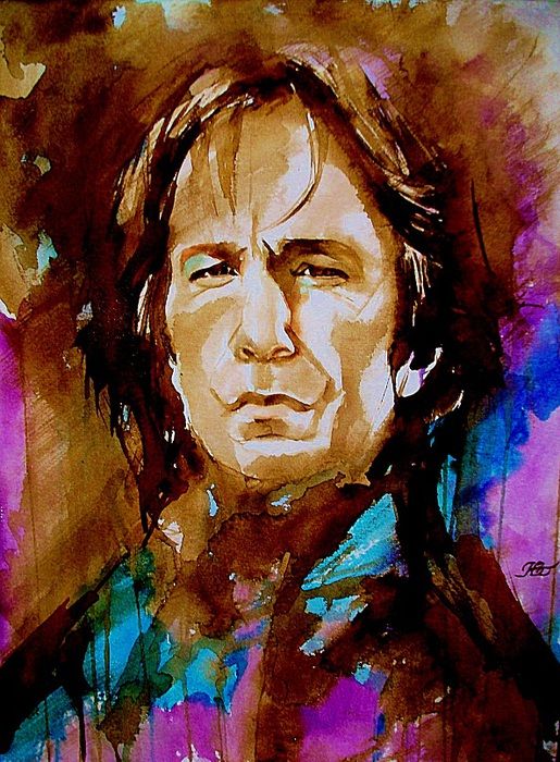 Alan Rickman Painting at PaintingValley.com | Explore collection of ...