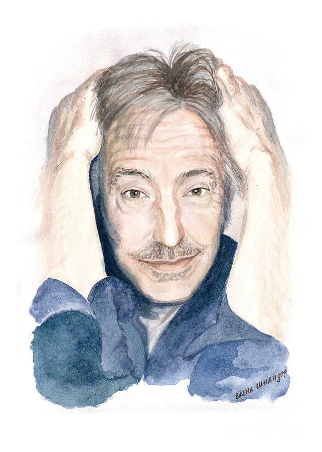 642x900 Fan Art - Alan Rickman Painting
