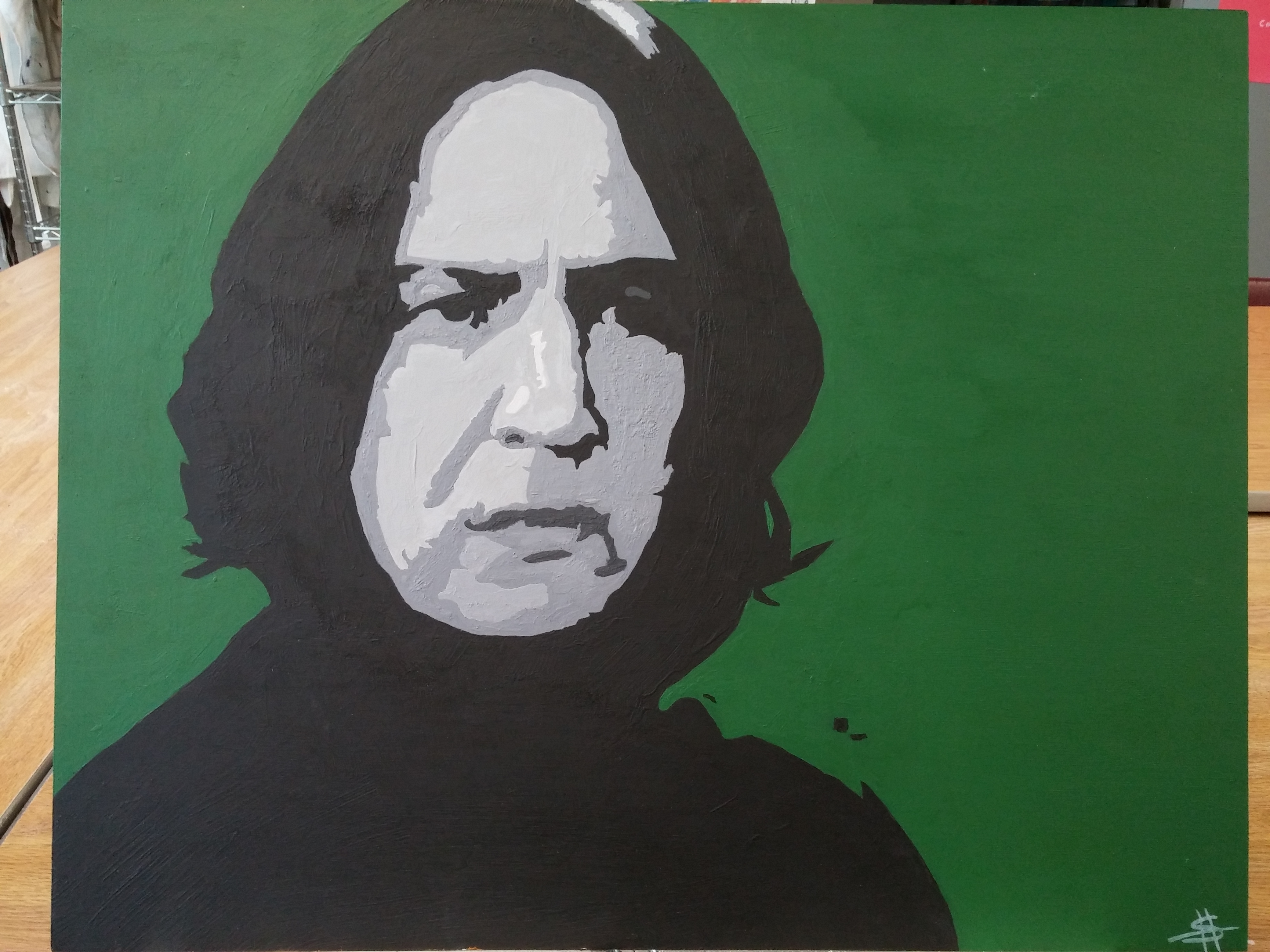 4160x3120 I Finished Painting Alan Rickman Yesterday. - Alan Rickman Painting