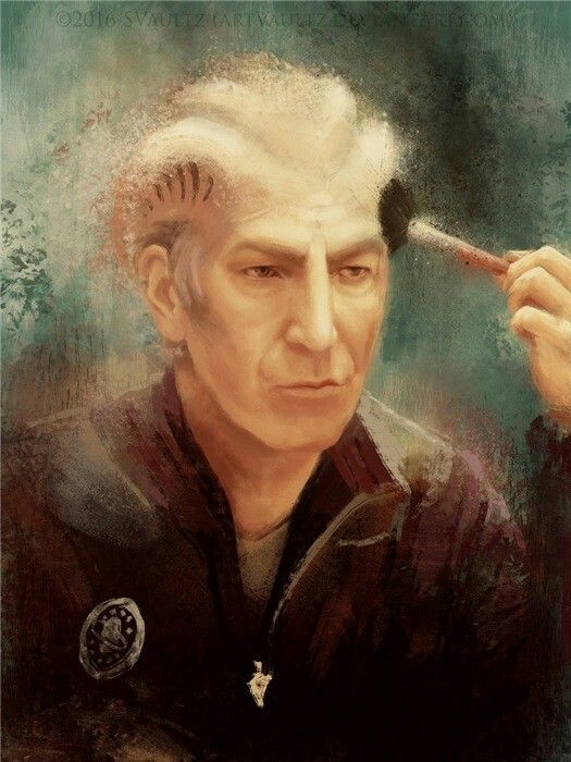 525x700 Pin By Lala Depp On Alan Rickman - Alan Rickman Painting