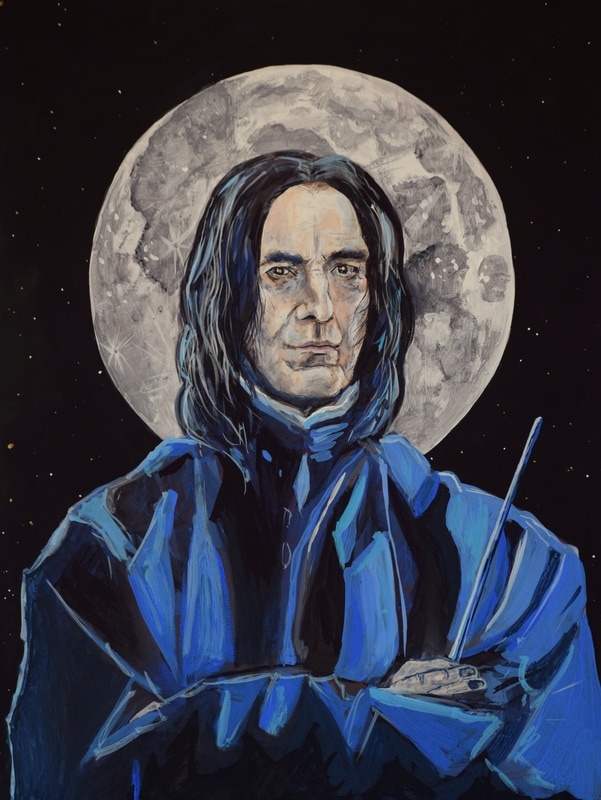 601x800 Snapealan Rickman Icon - Alan Rickman Painting