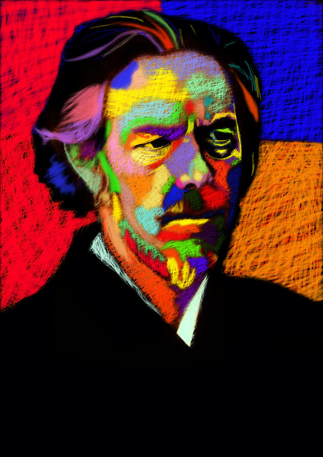 636x900 Alan Watts Portrait Painting By Stephen Humphries - Alan Watts Painting