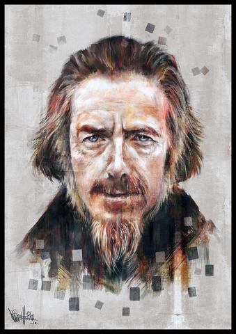 339x480 164 Alan Watts Quotes Universoul Awakening - Alan Watts Painting