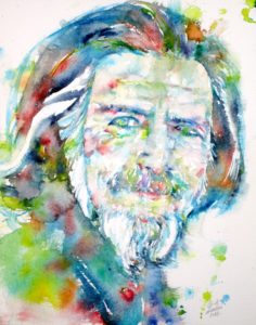 236x300 Charles Bukowski And Alan Watts On How To Live A Good Life - Alan Watts Painting