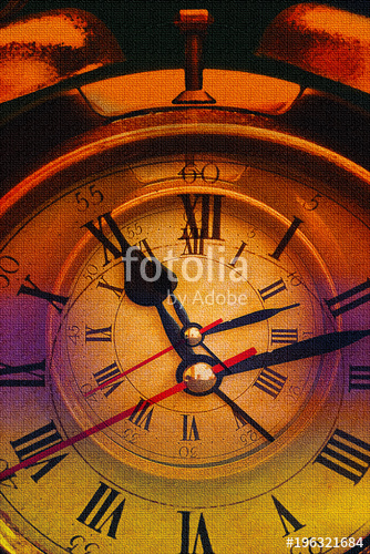 334x500 Alarm Clock. Painted Style. Stock Photo And Royalty Free Images - Alarm Clock Painting