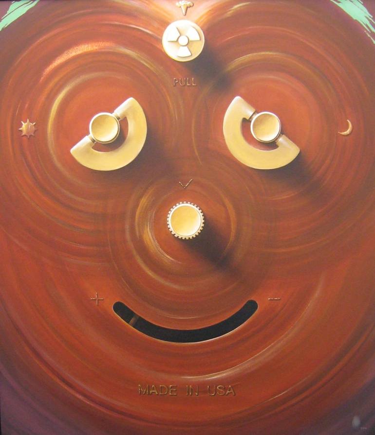 770x895 Saatchi Art Mint Colored Alarm Clock Painting By Pat Napombejra - Alarm Clock Painting