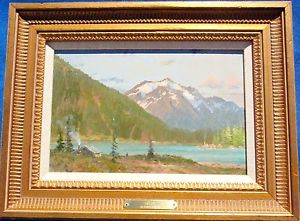 300x221 Thomas Kinkade Original Oil Painting Sitka Great Alaska Scene - Alaska Painting
