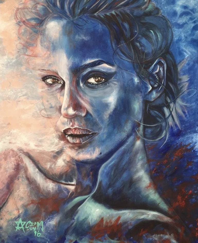 770x944 Saatchi Art Jessica Alba Painting By Alejandro Guevara - Alba Painting