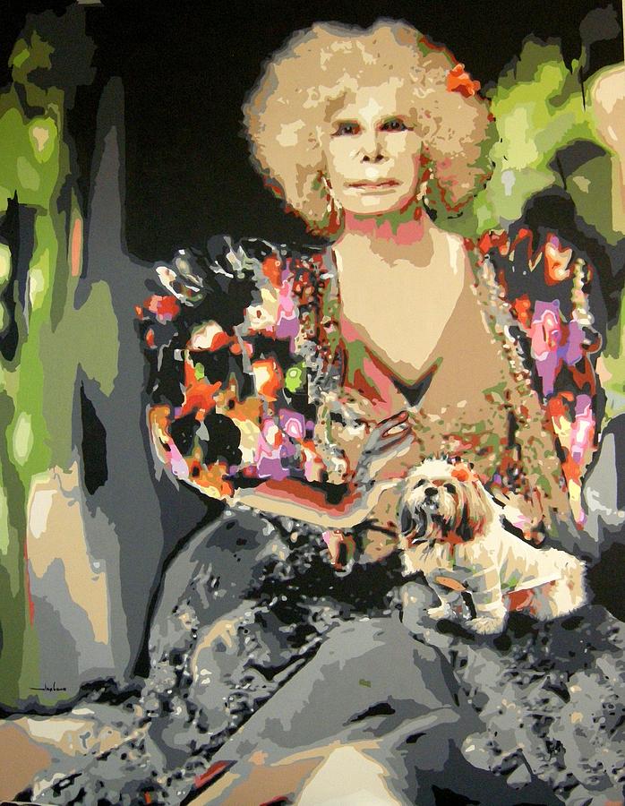 698x900 Cayetana Duquesa De Alba Painting By Alex Cano - Alba Painting