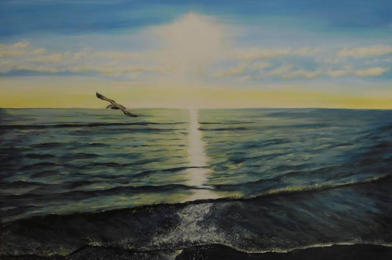 770x511 Saatchi Art Albatross Painting By Hazel Thomson - Albatross Painting