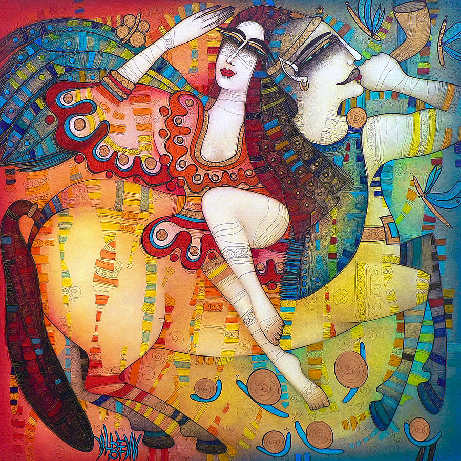 900x900 Centaur In Love Painting By Albena Vatcheva - Albena Painting