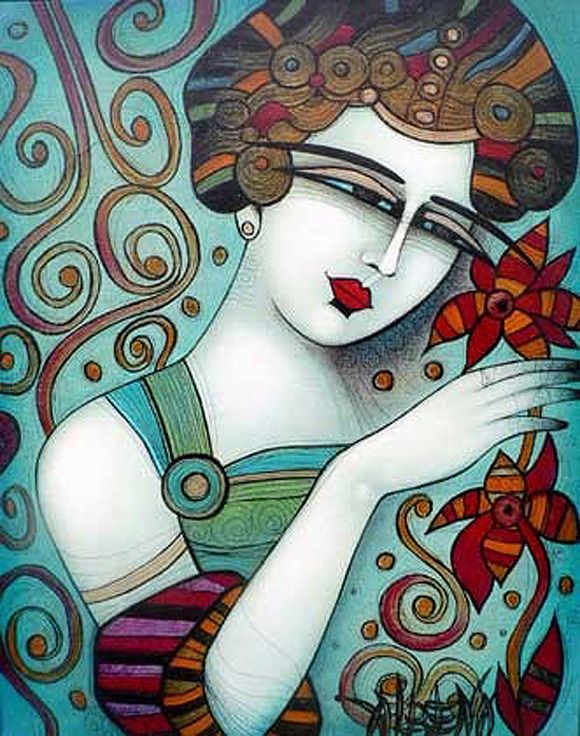 580x736 Haiku - Albena Painting