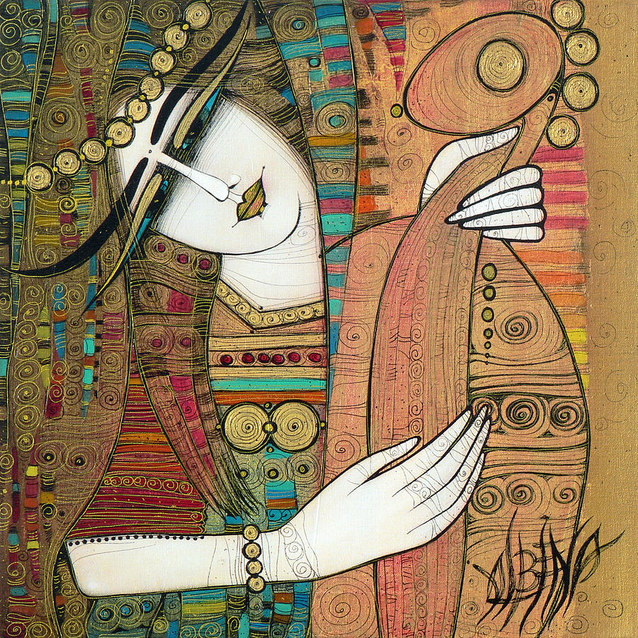 900x900 In The Past Painting By Albena Vatcheva - Albena Painting