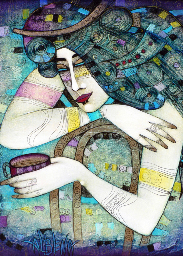 600x840 Oil Paintings By Albena Vatcheva Metal Posters - Albena Painting