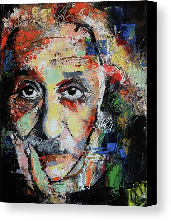 582x750 Albert Einstein Canvas Print Canvas Art By Richard Day - Albert Einstein Canvas Painting