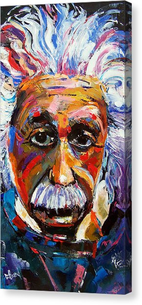 291x622 Albert Einstein Canvas Prints Fine Art America - Albert Einstein Canvas Painting