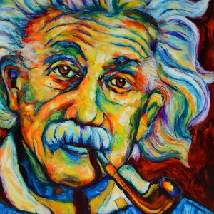300x300 Angel Terry Art Studio - Albert Einstein Canvas Painting