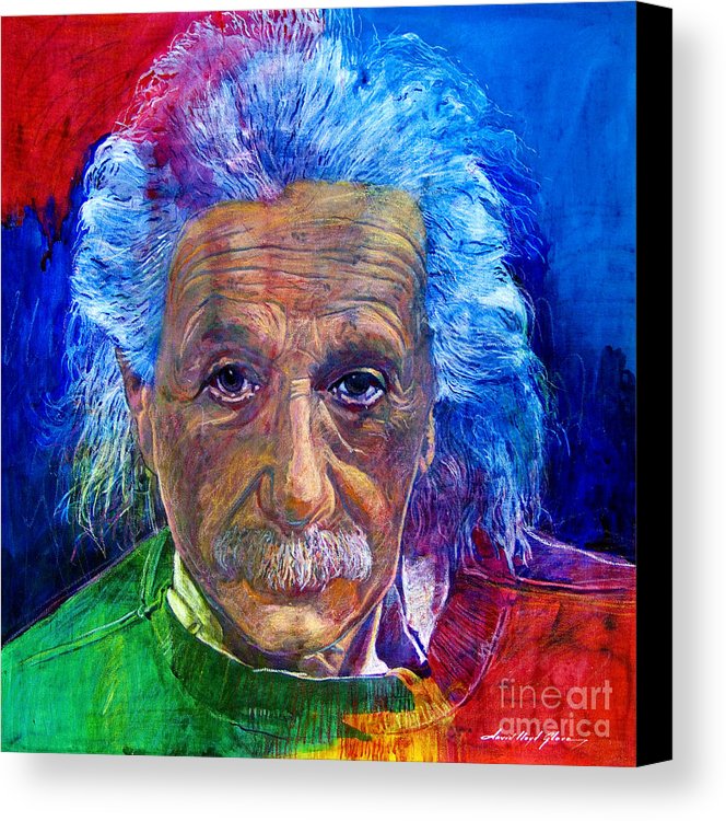 Albert Einstein Canvas Painting at PaintingValley.com | Explore ...