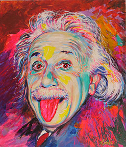 257x300 Einstein Paintings Fine Art America - Albert Einstein Painting