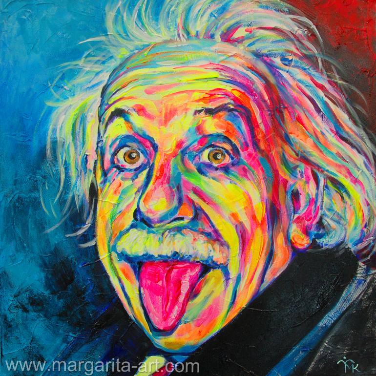 770x770 Saatchi Art Albert Einstein - Albert Einstein Painting