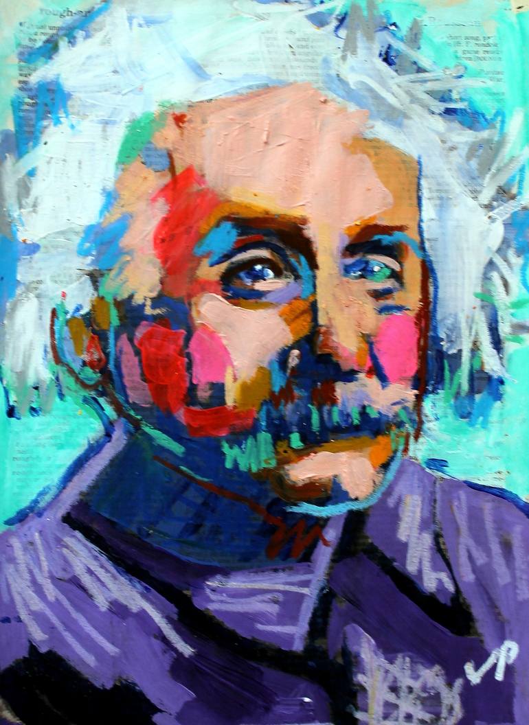 770x1056 Saatchi Art Albert Einstein Painting By Venus Artist - Albert Einstein Painting