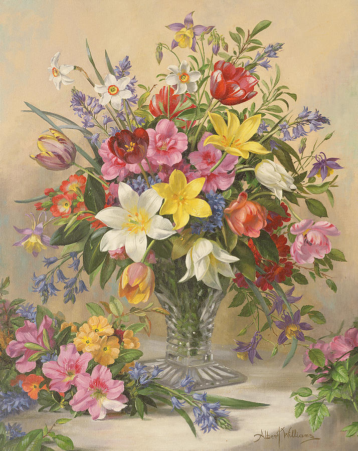 714x900 Mid Spring Glory Painting By Albert Williams - Albert Williams Painting