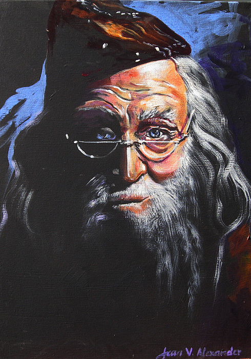 490x700 Dumbledore Painting By Jean Alexander - Albus Dumbledore Painting