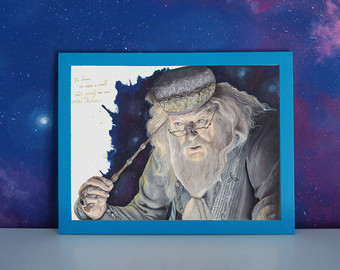340x270 Dumbledore Portrait Etsy - Albus Dumbledore Painting