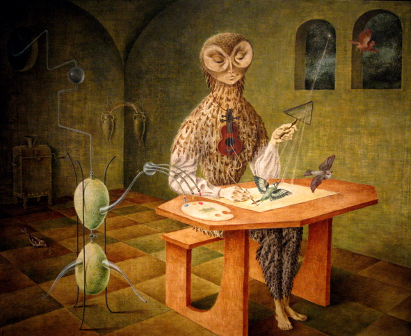 591x483 Remedios Varo Alchemy And Science Venetian Red Art Blog - Alchemy Painting