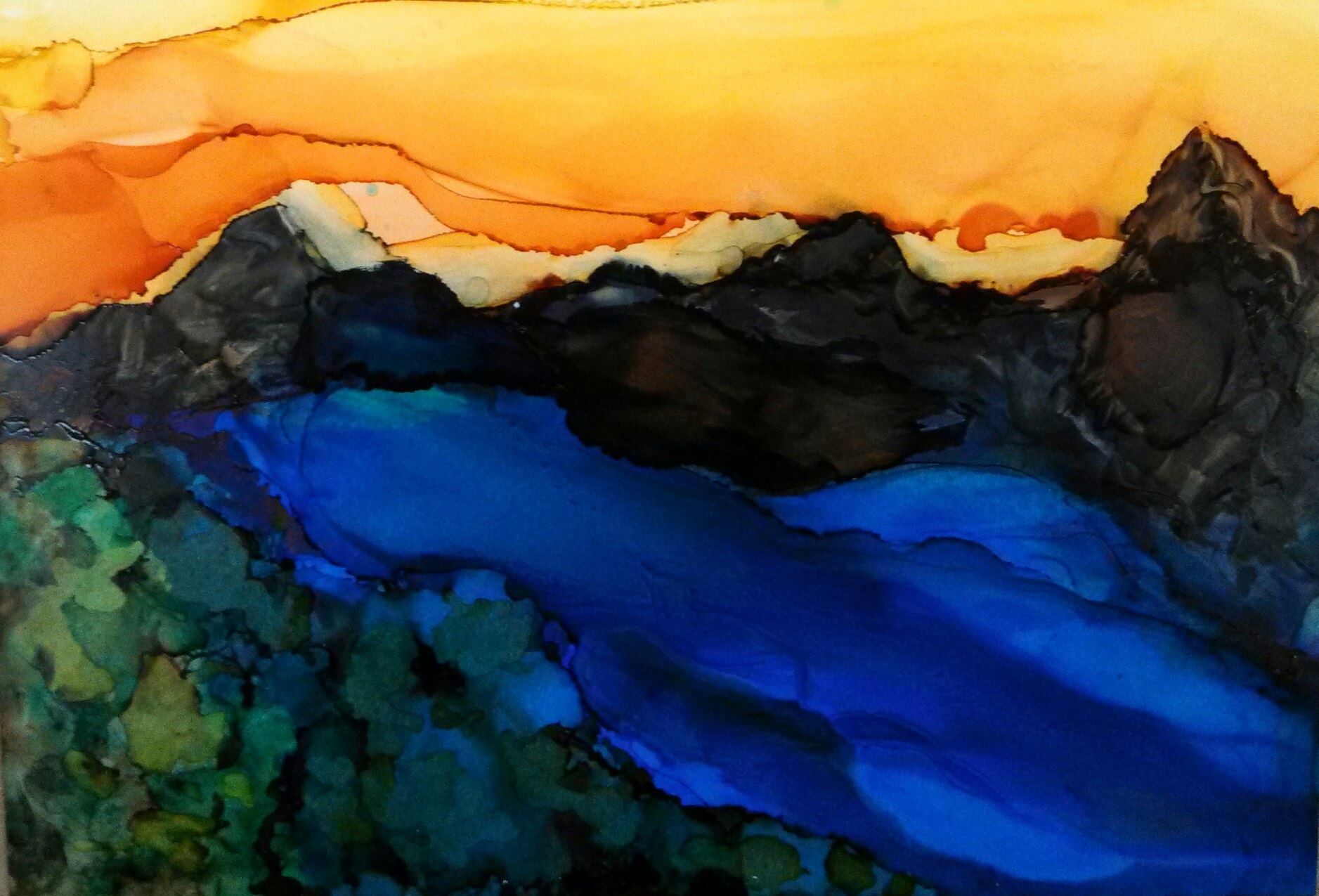 1877x1275 Intro To Alcohol Ink Painting Ormond Memorial Art Museum And Gardens - Alcohol Ink Painting