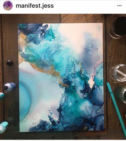 429x480 5 Surfaces That Make A Great Canvas For Alcohol Ink Paintings - Alcohol Ink Painting