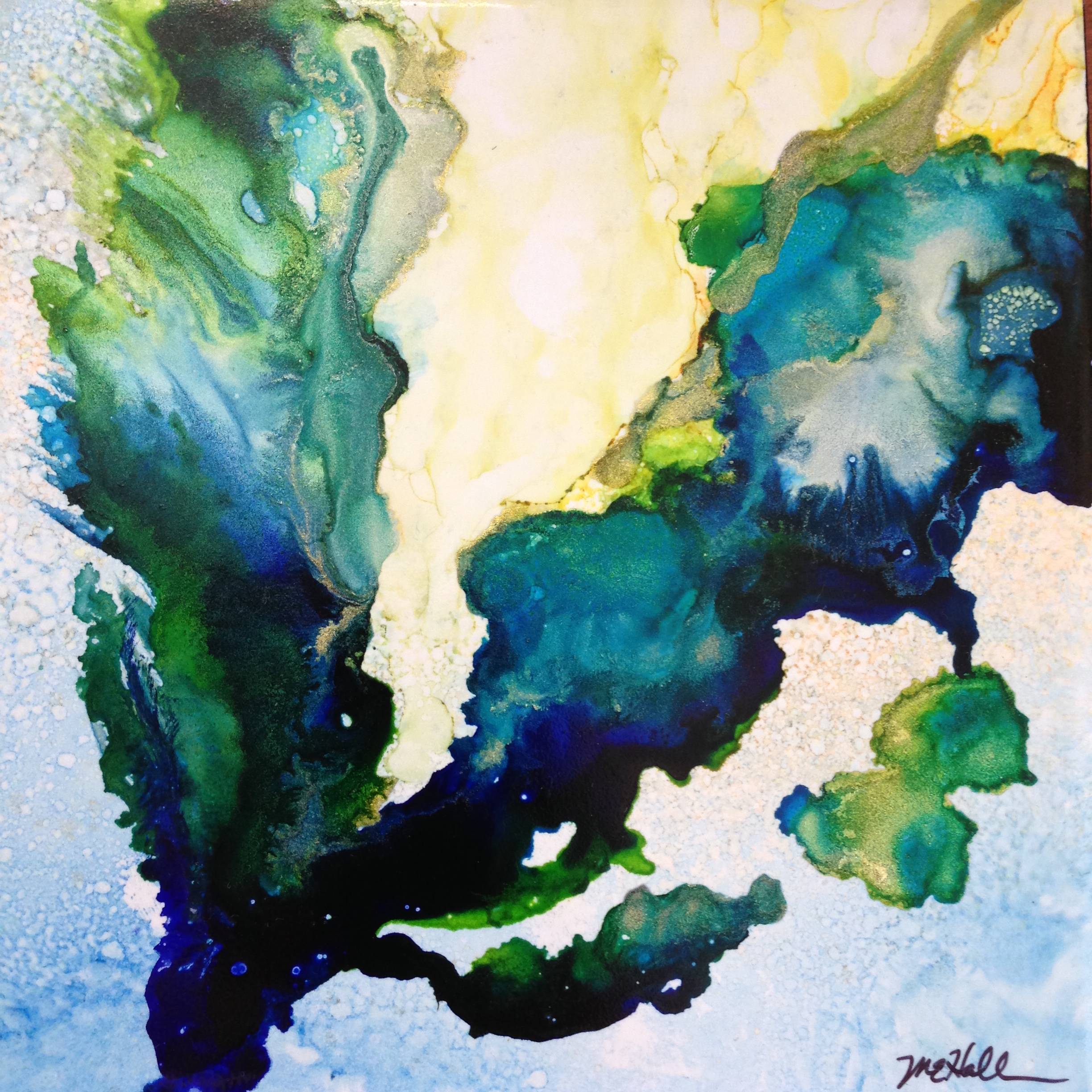 Alcohol Ink Painting at PaintingValley.com | Explore collection of ...