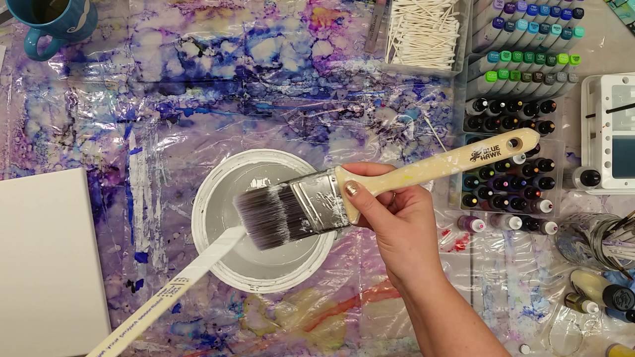 1280x720 How To Prep Your Canvas For Alcohol Inks. - Alcohol Ink Painting On Canvas