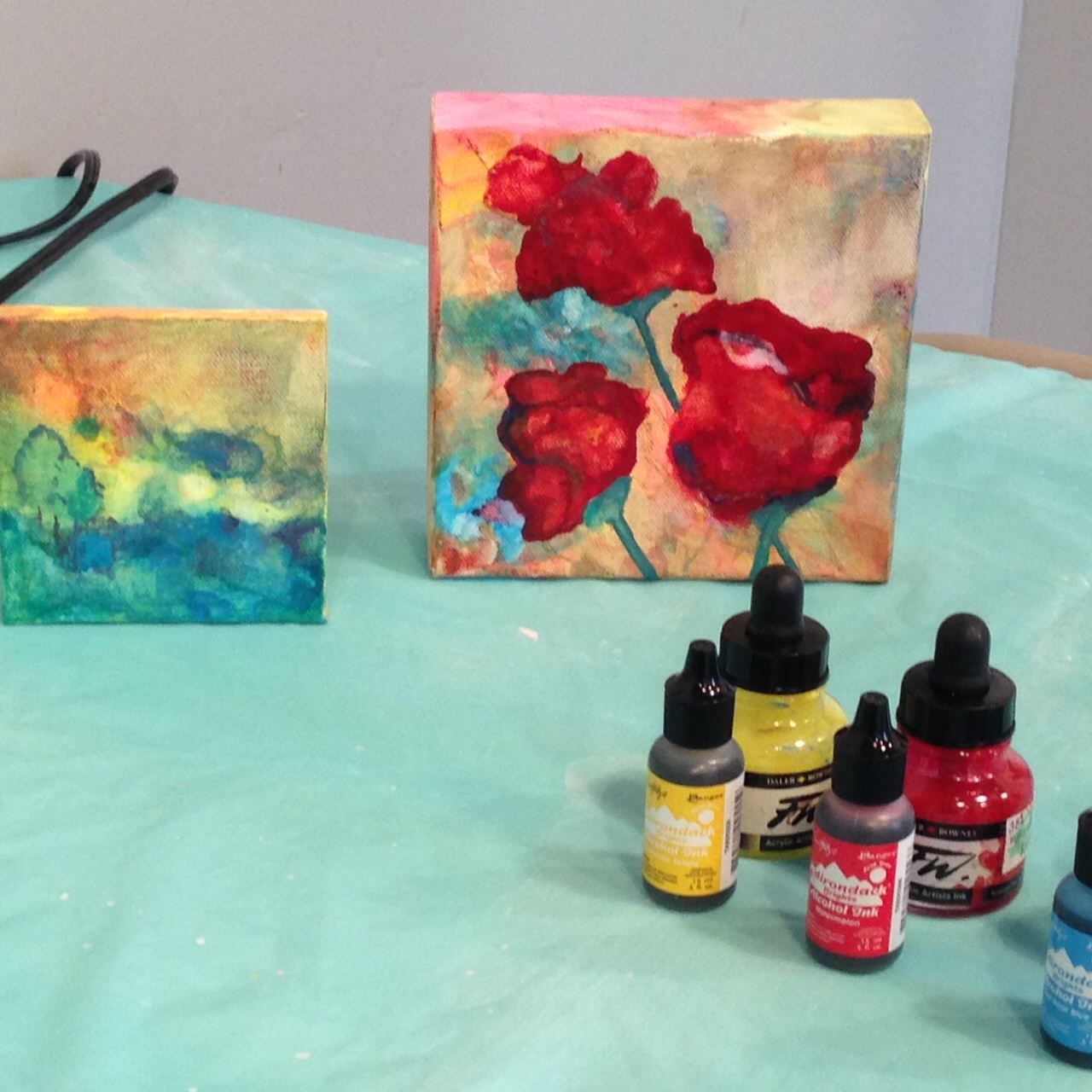 1280x1280 Abstract Alcohol Ink - Alcohol Ink Painting On Canvas