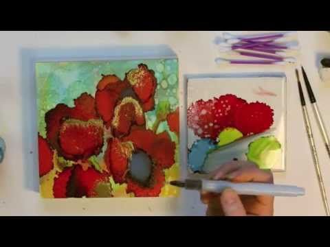 480x360 Alcohol Ink Painting Tutorial. Step By Step Instructions On How - Alcohol Painting On Canvas